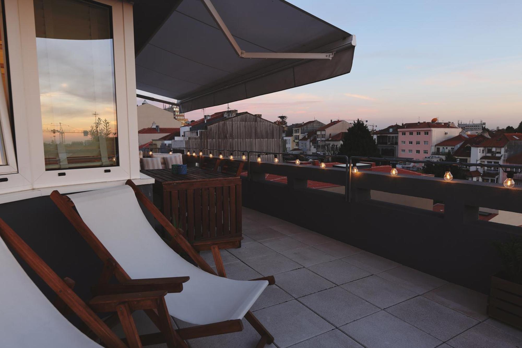 Ferienwohnung Boavista Sunlit Duplex With Terrace Porto Exterior foto